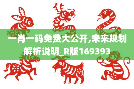 一肖一码免费大公开,未来规划解析说明_R版169393