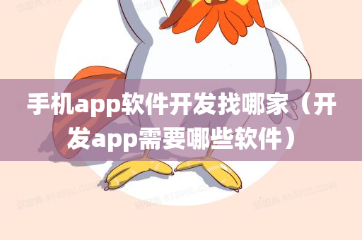 手机app软件开发找哪家（开发app需要哪些软件）