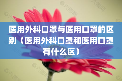 医用外科口罩与医用口罩的区别（医用外科口罩和医用口罩有什么区）