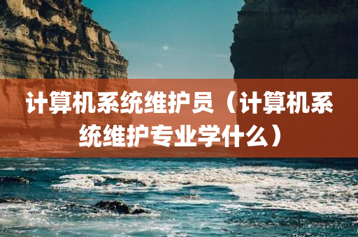 计算机系统维护员（计算机系统维护专业学什么）