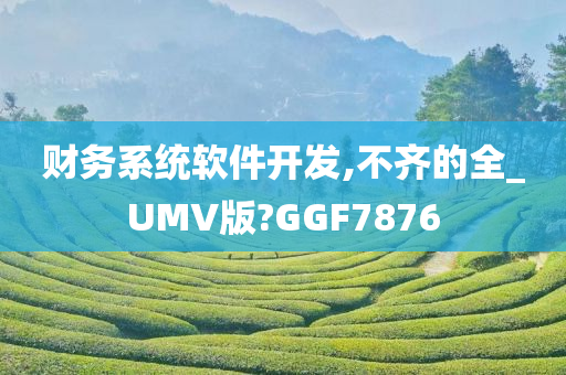 财务系统软件开发,不齐的全_UMV版?GGF7876