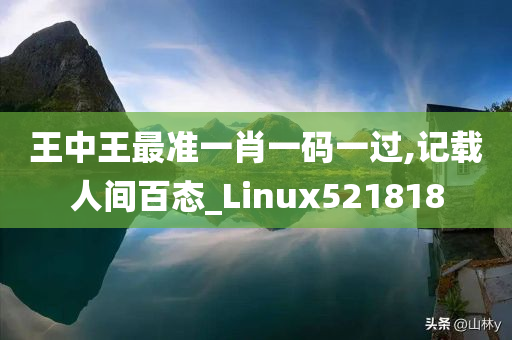 王中王最准一肖一码一过,记载人间百态_Linux521818