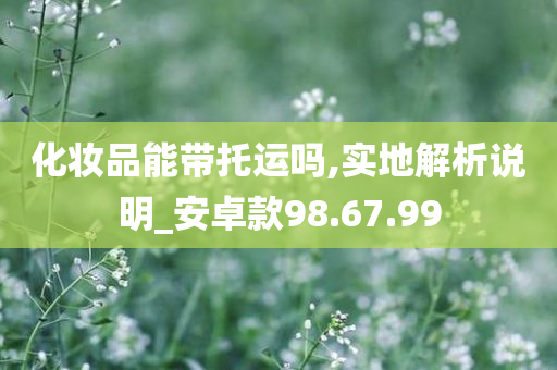 化妆品能带托运吗,实地解析说明_安卓款98.67.99