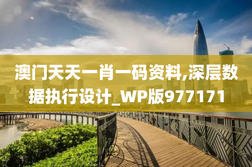 澳门天天一肖一码资料,深层数据执行设计_WP版977171