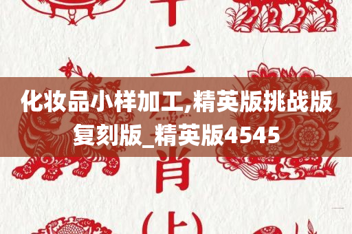 化妆品小样加工,精英版挑战版复刻版_精英版4545