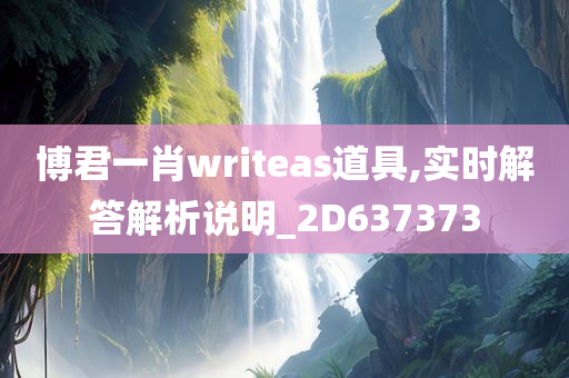 博君一肖writeas道具,实时解答解析说明_2D637373