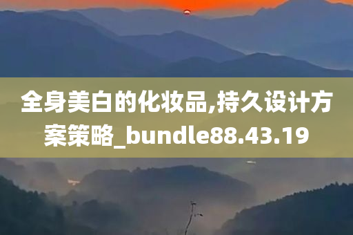 全身美白的化妆品,持久设计方案策略_bundle88.43.19