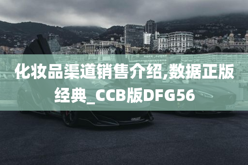 化妆品渠道销售介绍,数据正版经典_CCB版DFG56