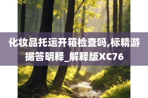 化妆品托运开箱检查吗,标精游据答明释_解释版XC76