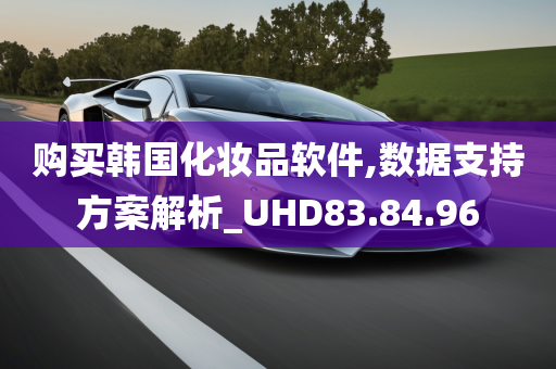 购买韩国化妆品软件,数据支持方案解析_UHD83.84.96