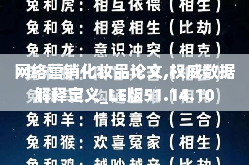 网络营销化妆品论文,权威数据解释定义_LE版51.14.10