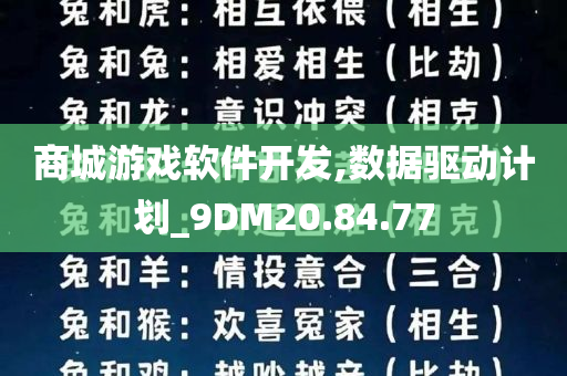 商城游戏软件开发,数据驱动计划_9DM20.84.77