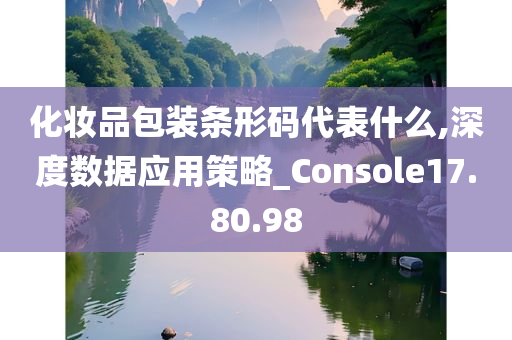 化妆品包装条形码代表什么,深度数据应用策略_Console17.80.98