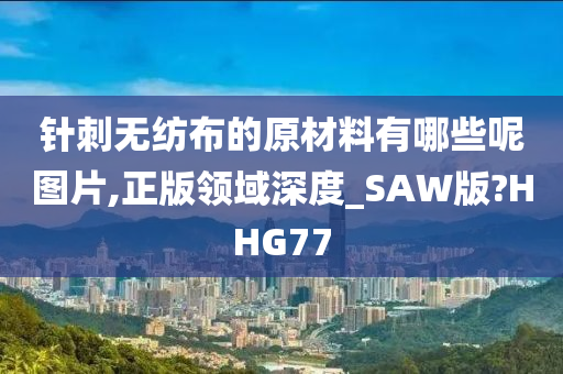 针刺无纺布的原材料有哪些呢图片,正版领域深度_SAW版?HHG77