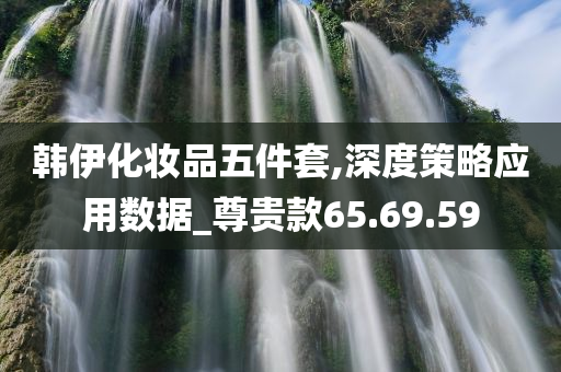 韩伊化妆品五件套,深度策略应用数据_尊贵款65.69.59