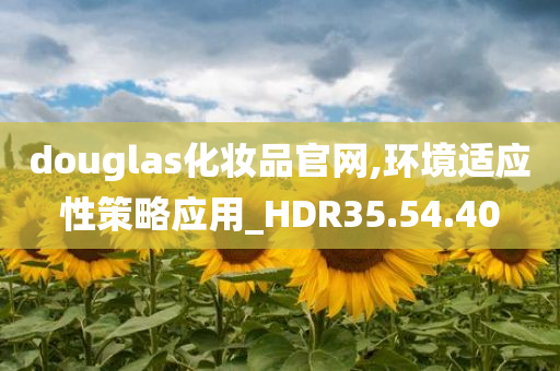 douglas化妆品官网,环境适应性策略应用_HDR35.54.40