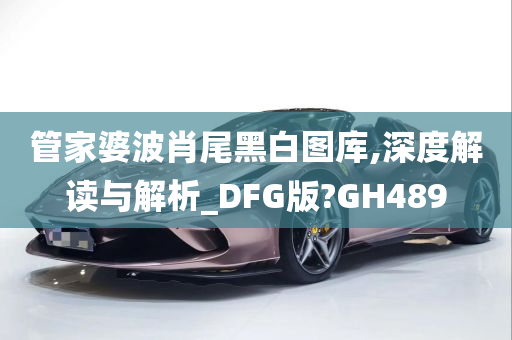 管家婆波肖尾黑白图库,深度解读与解析_DFG版?GH489