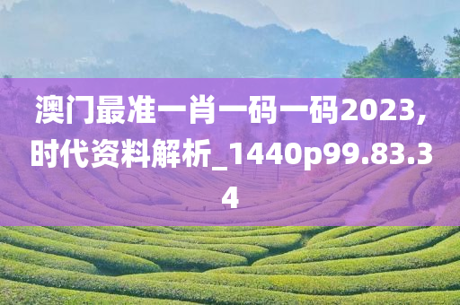 澳门最准一肖一码一码2023,时代资料解析_1440p99.83.34