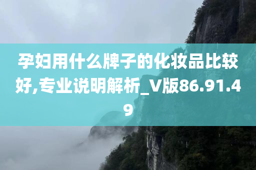 孕妇用什么牌子的化妆品比较好,专业说明解析_V版86.91.49