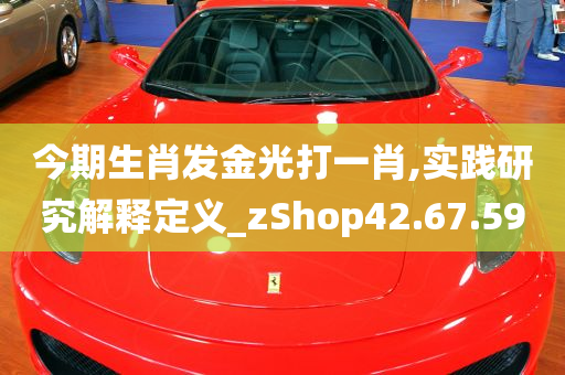 今期生肖发金光打一肖,实践研究解释定义_zShop42.67.59