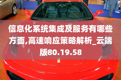 信息化系统集成及服务有哪些方面,高速响应策略解析_云端版80.19.58