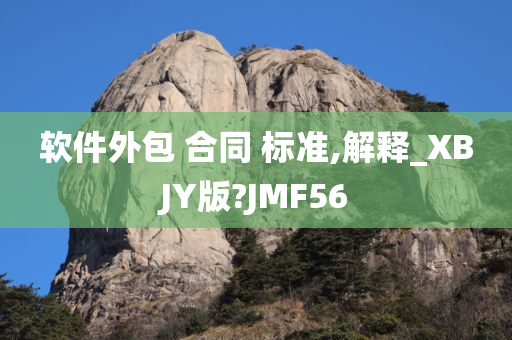 软件外包 合同 标准,解释_XBJY版?JMF56