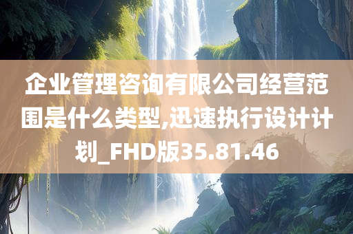 企业管理咨询有限公司经营范围是什么类型,迅速执行设计计划_FHD版35.81.46