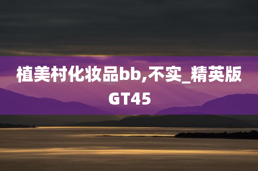 植美村化妆品bb,不实_精英版GT45