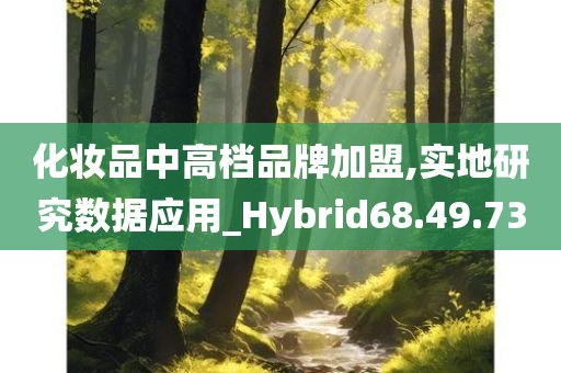 化妆品中高档品牌加盟,实地研究数据应用_Hybrid68.49.73