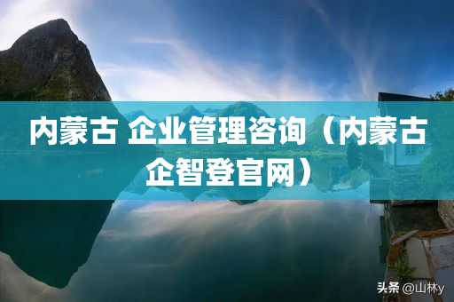 内蒙古 企业管理咨询（内蒙古企智登官网）