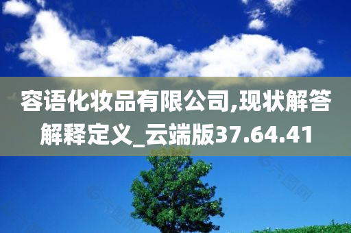 容语化妆品有限公司,现状解答解释定义_云端版37.64.41