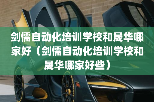 剑儒自动化培训学校和晟华哪家好（剑儒自动化培训学校和晟华哪家好些）