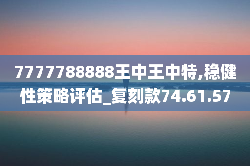 7777788888王中王中特,稳健性策略评估_复刻款74.61.57