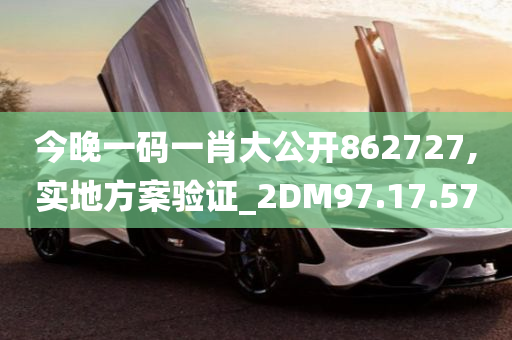 今晚一码一肖大公开862727,实地方案验证_2DM97.17.57