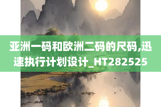 亚洲一码和欧洲二码的尺码,迅速执行计划设计_HT282525