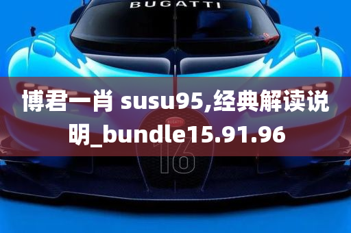 博君一肖 susu95,经典解读说明_bundle15.91.96