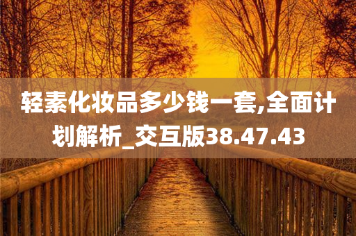 轻素化妆品多少钱一套,全面计划解析_交互版38.47.43