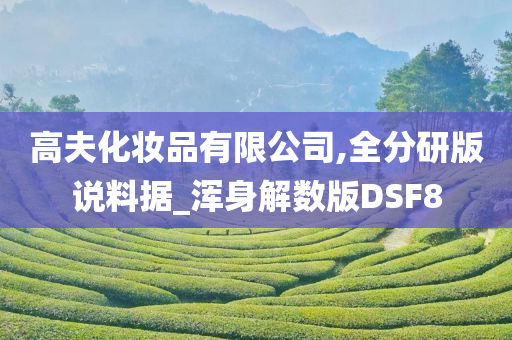 高夫化妆品有限公司,全分研版说料据_浑身解数版DSF8