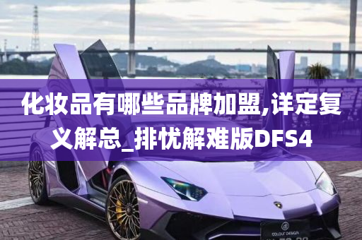 化妆品有哪些品牌加盟,详定复义解总_排忧解难版DFS4