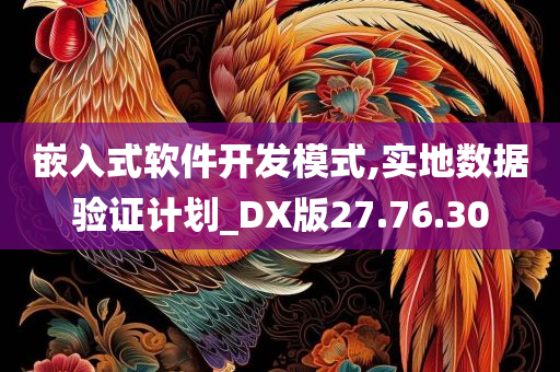 嵌入式软件开发模式,实地数据验证计划_DX版27.76.30