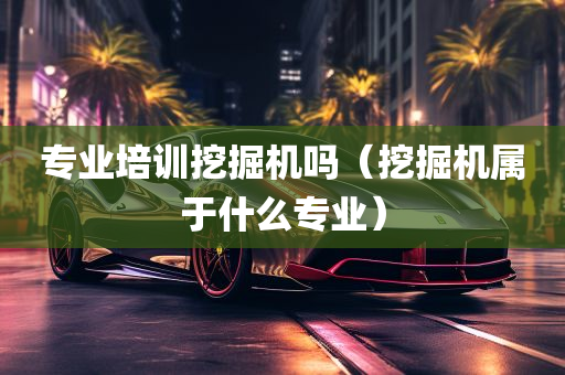 专业培训挖掘机吗（挖掘机属于什么专业）