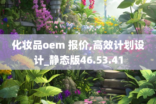 化妆品oem 报价,高效计划设计_静态版46.53.41