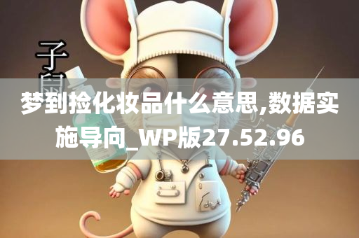 梦到捡化妆品什么意思,数据实施导向_WP版27.52.96