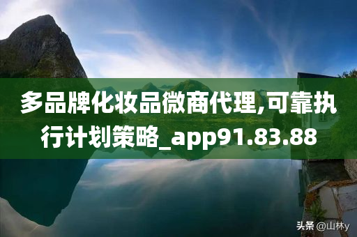 多品牌化妆品微商代理,可靠执行计划策略_app91.83.88