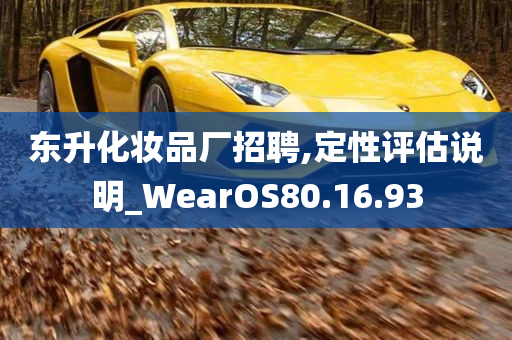 东升化妆品厂招聘,定性评估说明_WearOS80.16.93