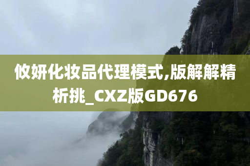 攸妍化妆品代理模式,版解解精析挑_CXZ版GD676