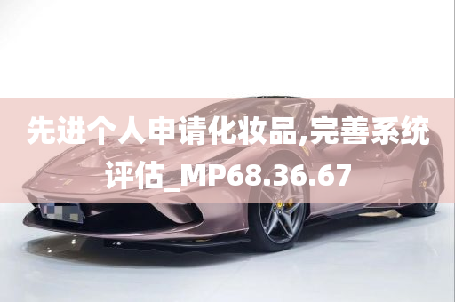 先进个人申请化妆品,完善系统评估_MP68.36.67