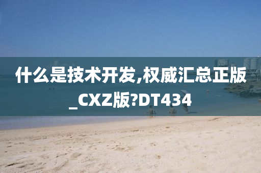 什么是技术开发,权威汇总正版_CXZ版?DT434