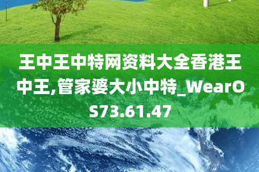 王中王中特网资料大全香港王中王,管家婆大小中特_WearOS73.61.47