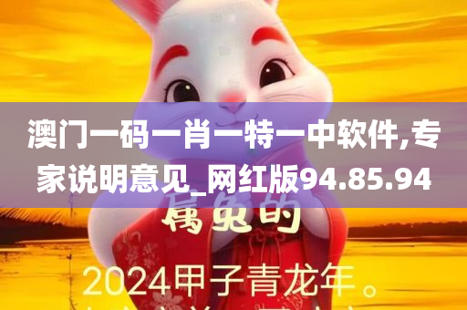 澳门一码一肖一特一中软件,专家说明意见_网红版94.85.94